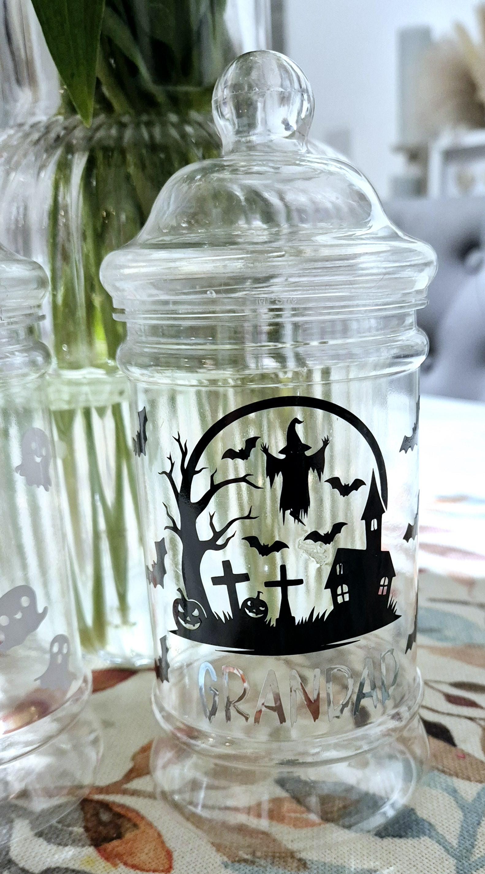 Personalied halloween sweet jars