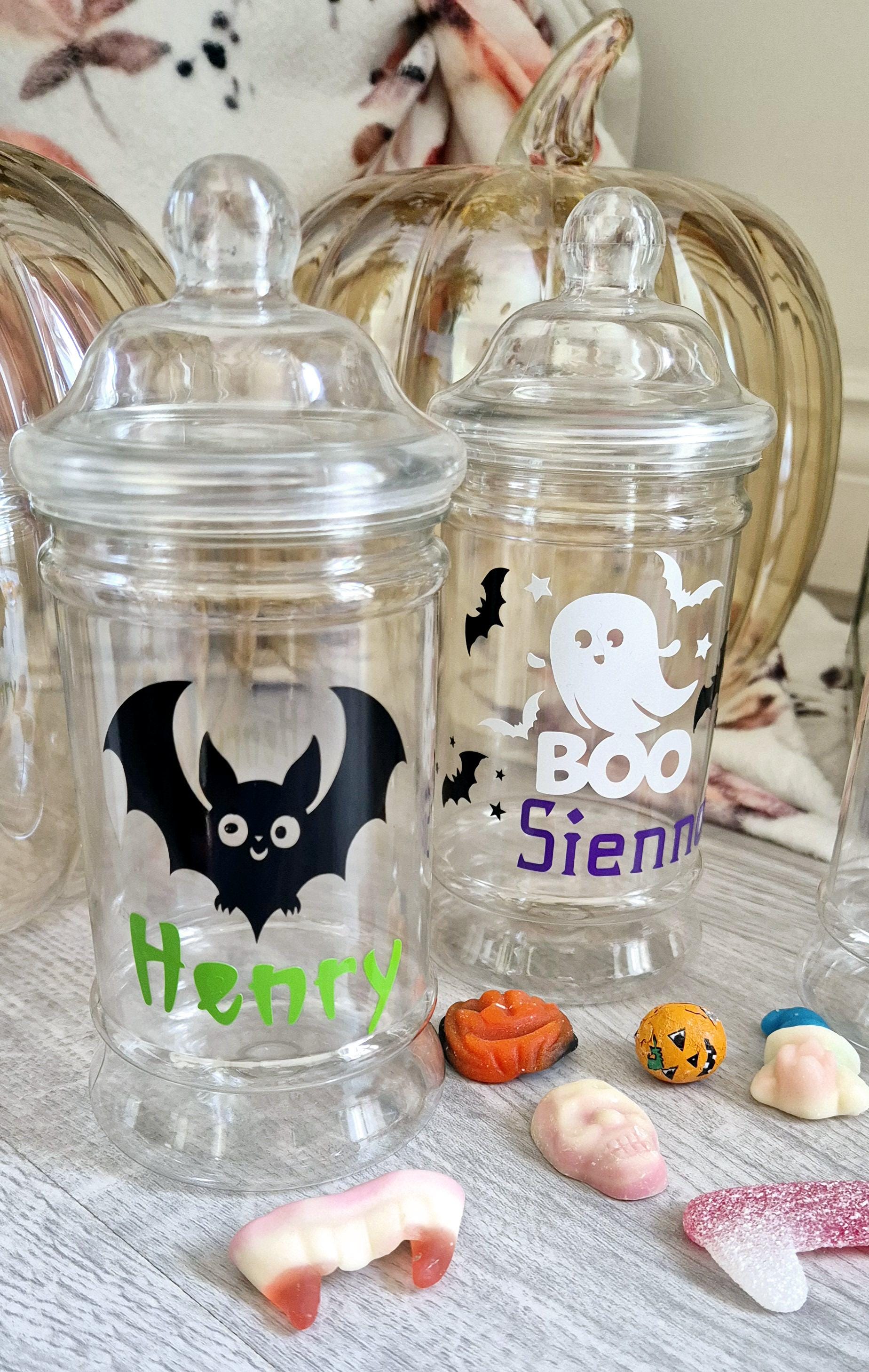 Personalied halloween sweet jars