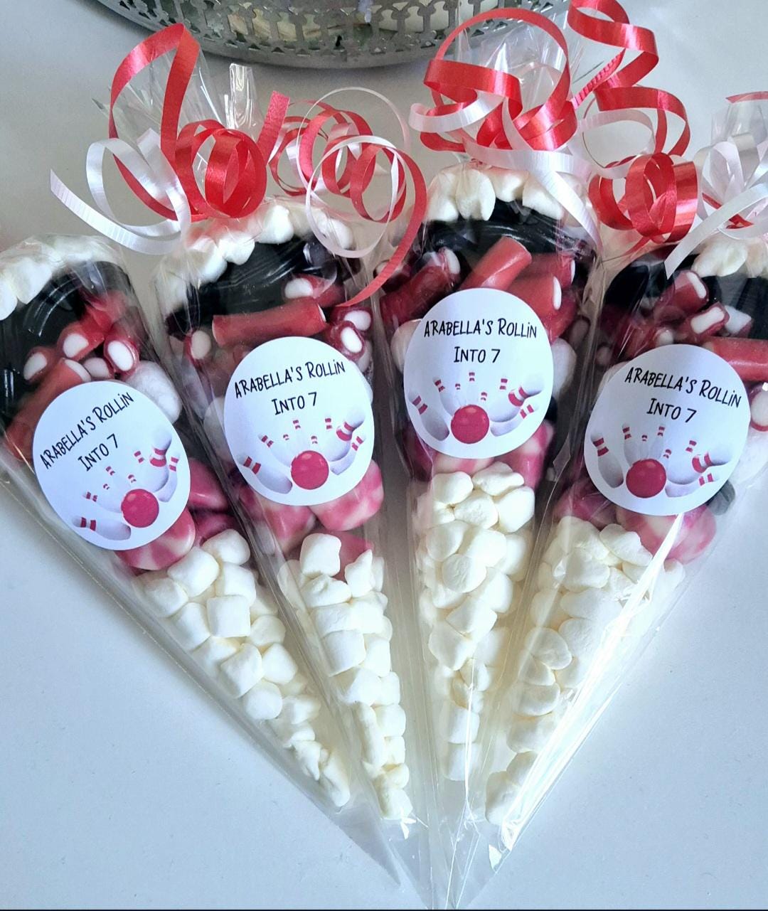 Bowling Party Favor Sweet Cones: Personalized Treat
