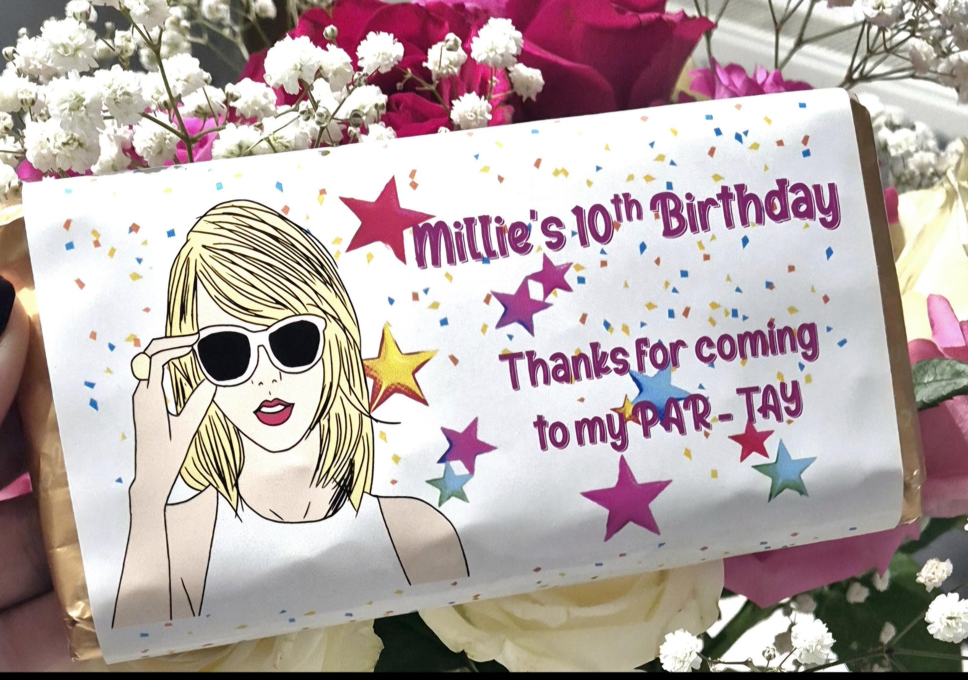 Personalized Swiftie Galaxy Chocolate Bar - Taylor Gift