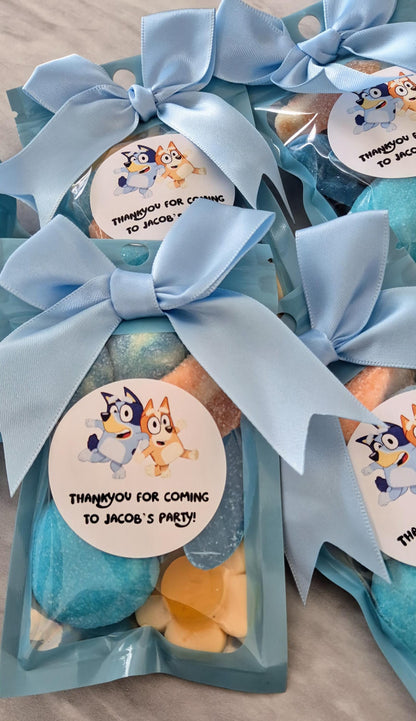 Personalized Bluey Sweet Pouch: Kids Party Favors