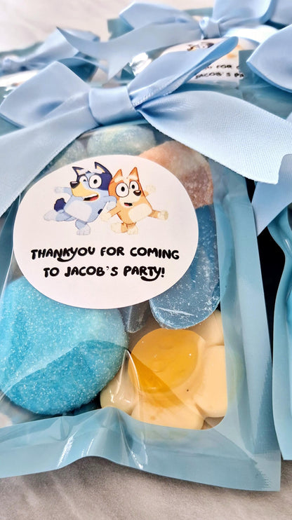 Personalized Bluey Sweet Pouch: Kids Party Favors