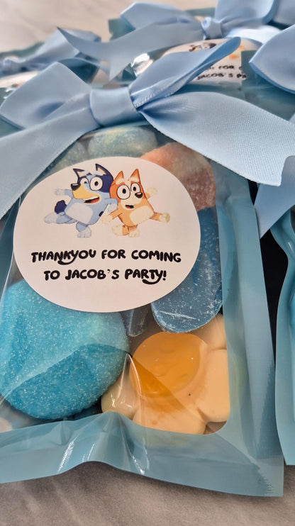 Personalized Bluey Sweet Pouch: Kids Party Favors