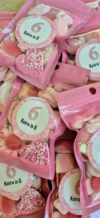 Party Favours | Birthdays | Girls Birthday Party | prefilled sweet bags| personalised sweets