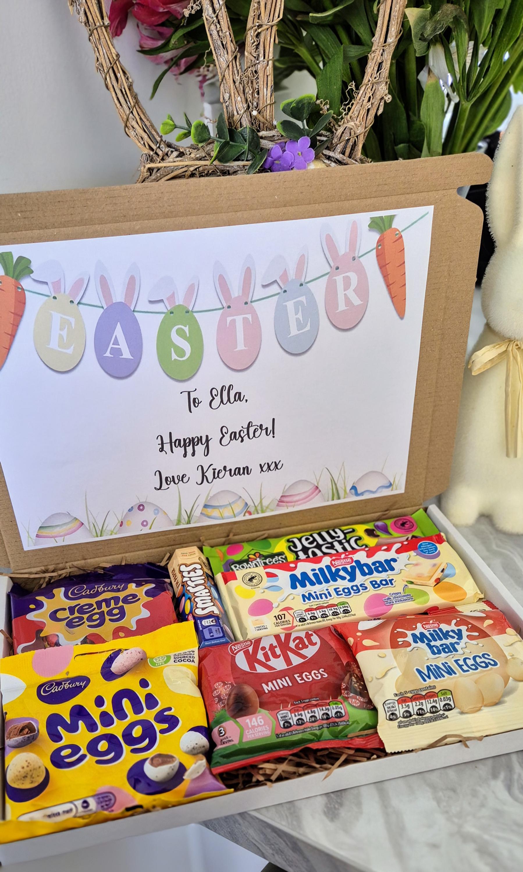 Chocolate Letterbox - Easter Letterbox Gift- Easter - Chocolate - Mini eggs - Easter Bunny