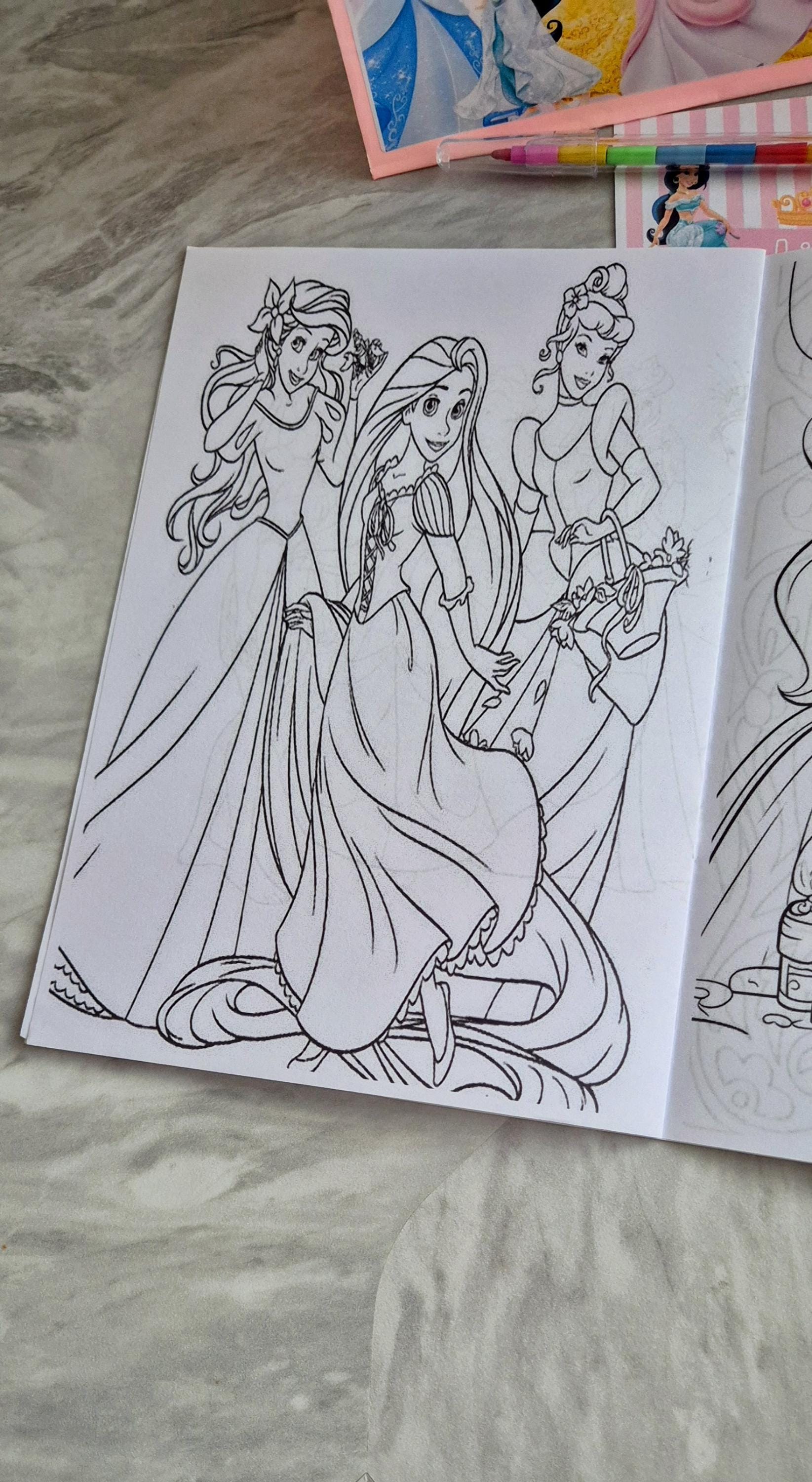 Personalized Princess Party Bundle: Bag, Coloring Book & Invites