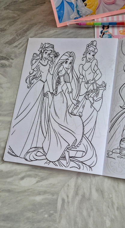 Personalized Princess Party Bundle: Bag, Coloring Book & Invites