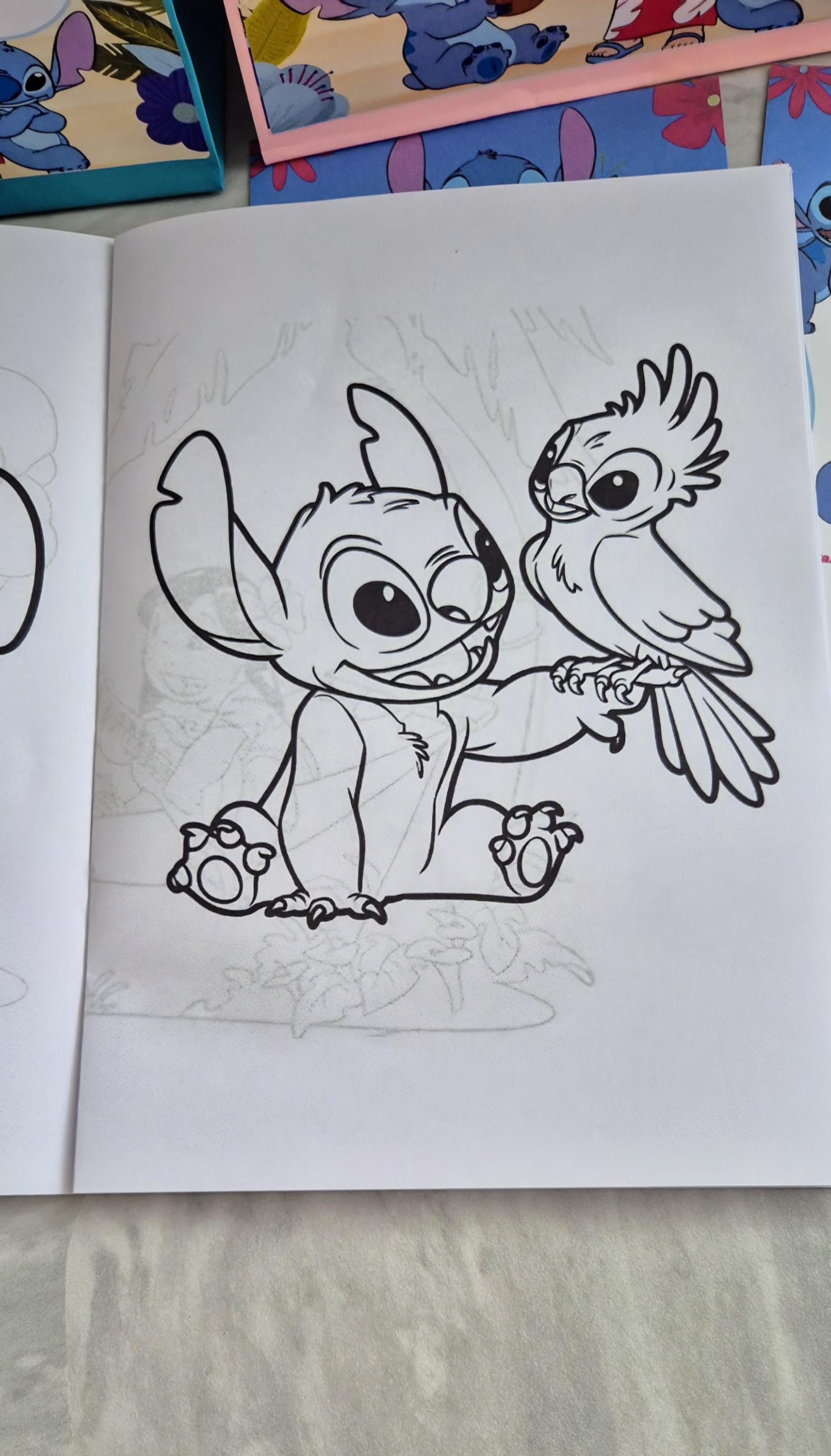 Personalized Stitch Party Bundle: Bag, Coloring Book, Invites