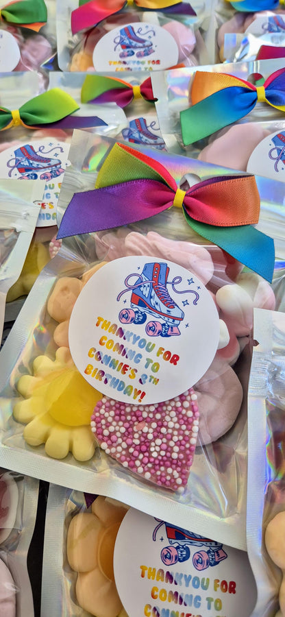 Roller Disco party bags - Sweet pouches- Party Favours - kids party