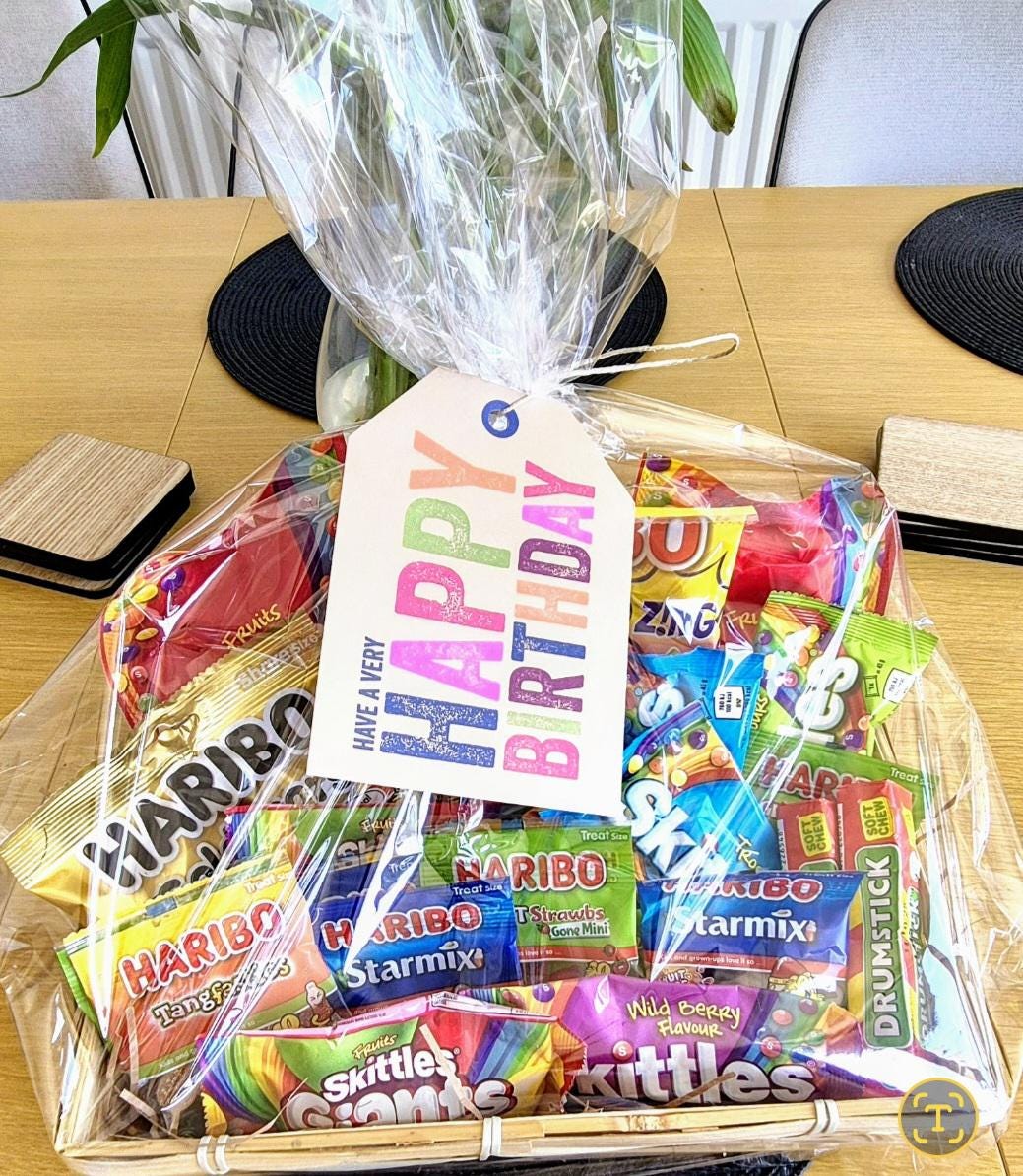 Large birthday sweet hamper- personalised gift