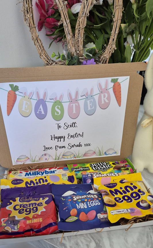 Letterbox Easter Gift| Letterbox Hamper| Chocolate| Easter for Kids | late Eggs| Easter Sweets| Treat box |