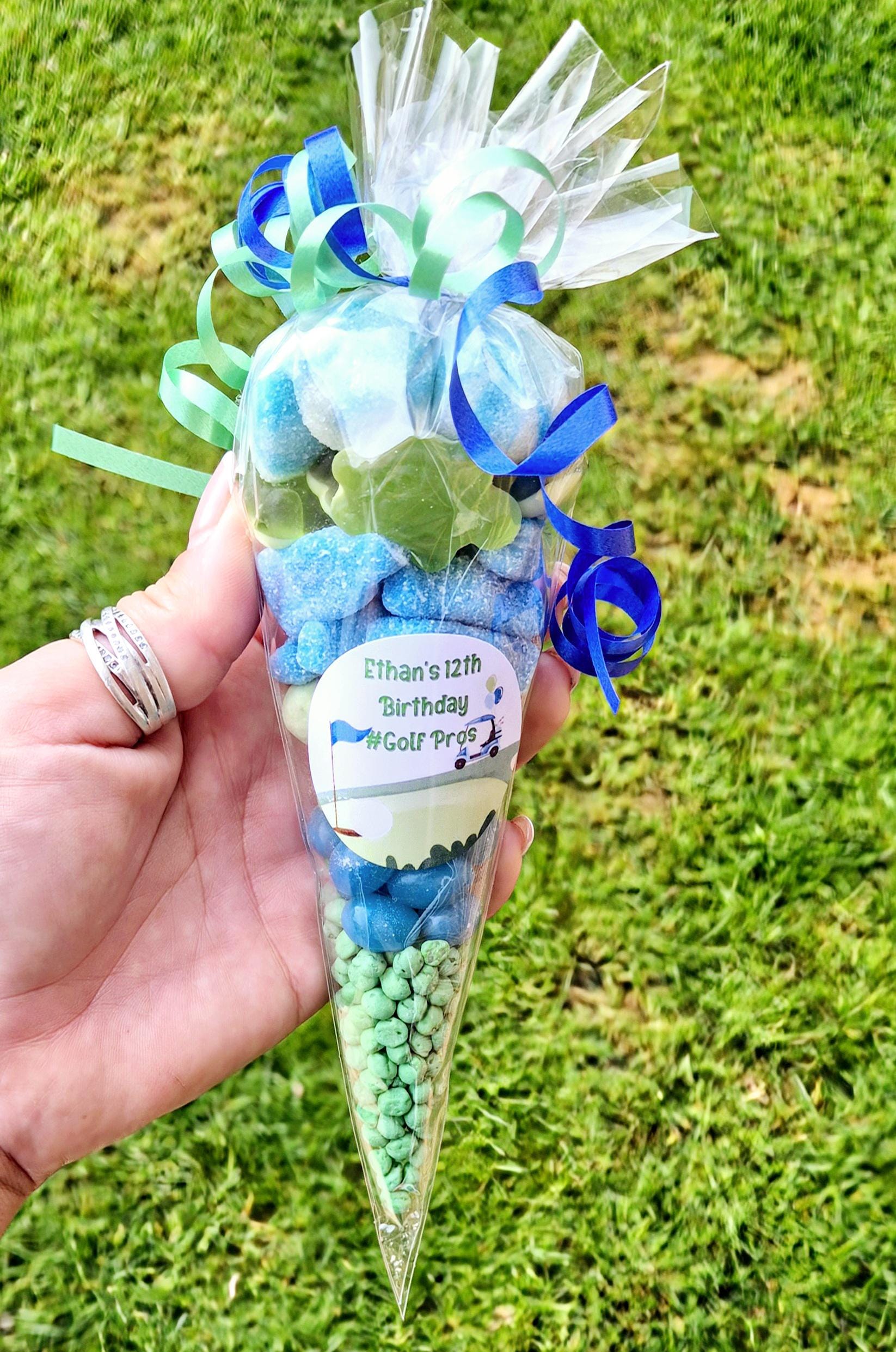 Personalized Golf Sweet Cones: Party Favors