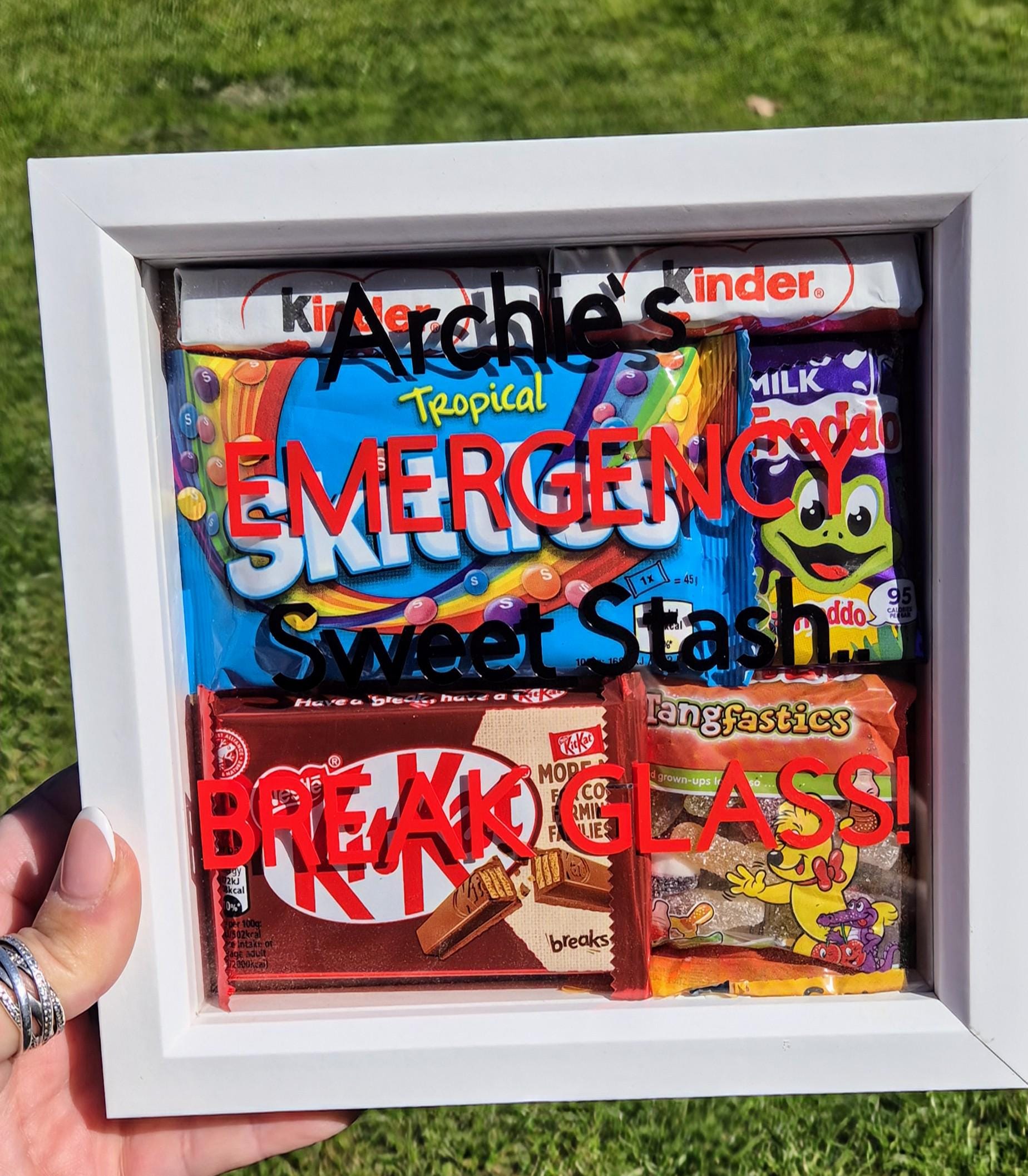 In case of Emergency break glass gift - sweet gift