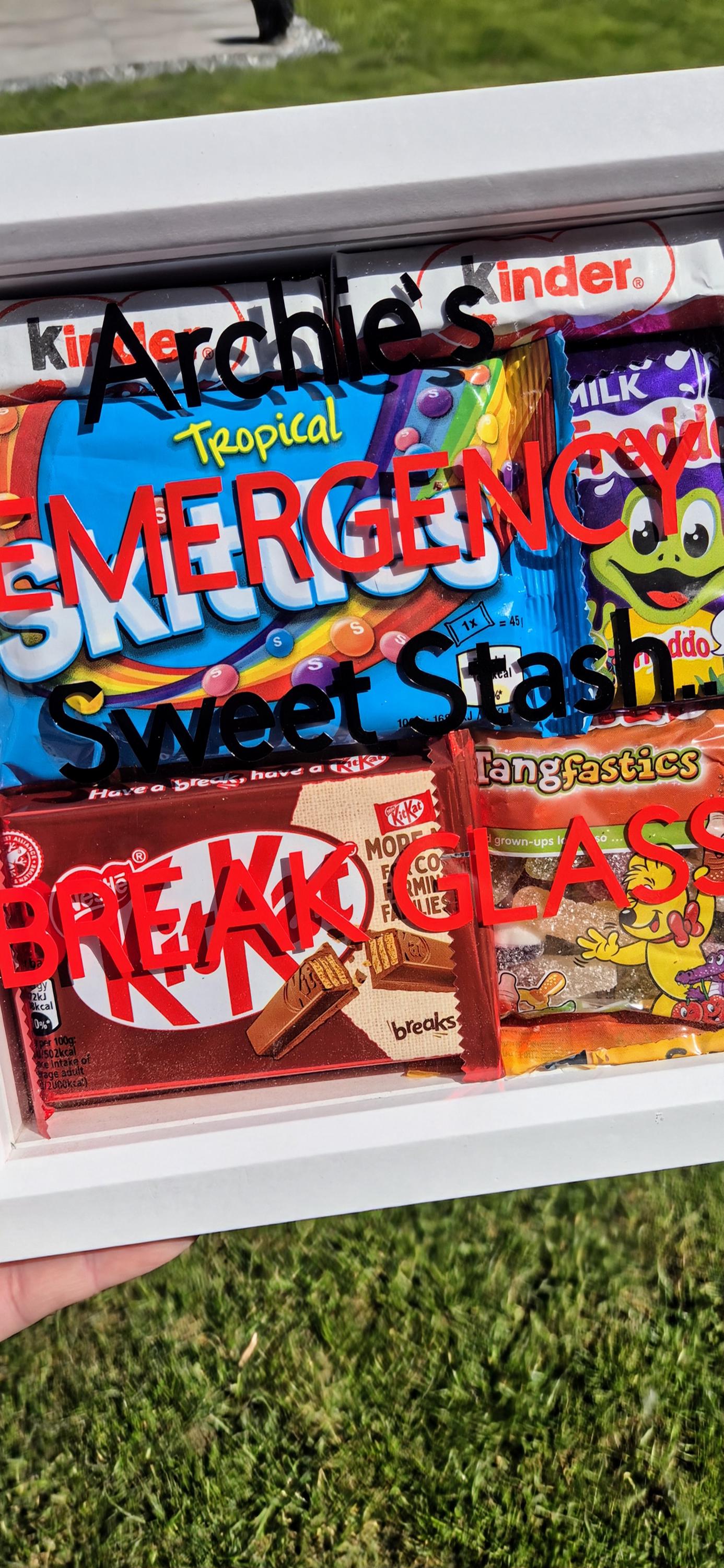In case of Emergency break glass gift - sweet gift