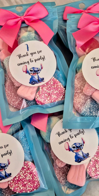 Stitch inspired sweet party favours pouches - Sweet pouches - Birthday favours