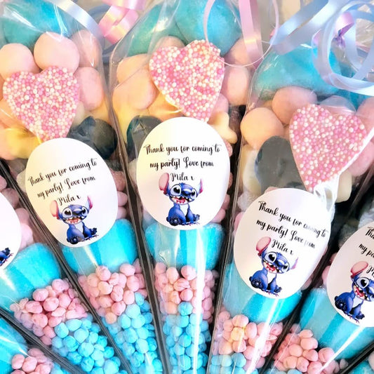 Stitch-inspired party favours cones - Sweet Cones - Birthday favours- party cones