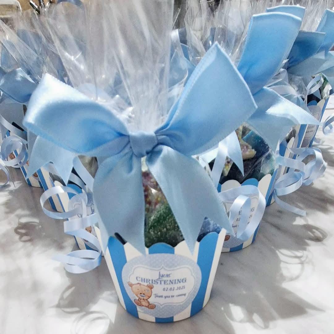 Christening sweet pots -Christening sweet favours
