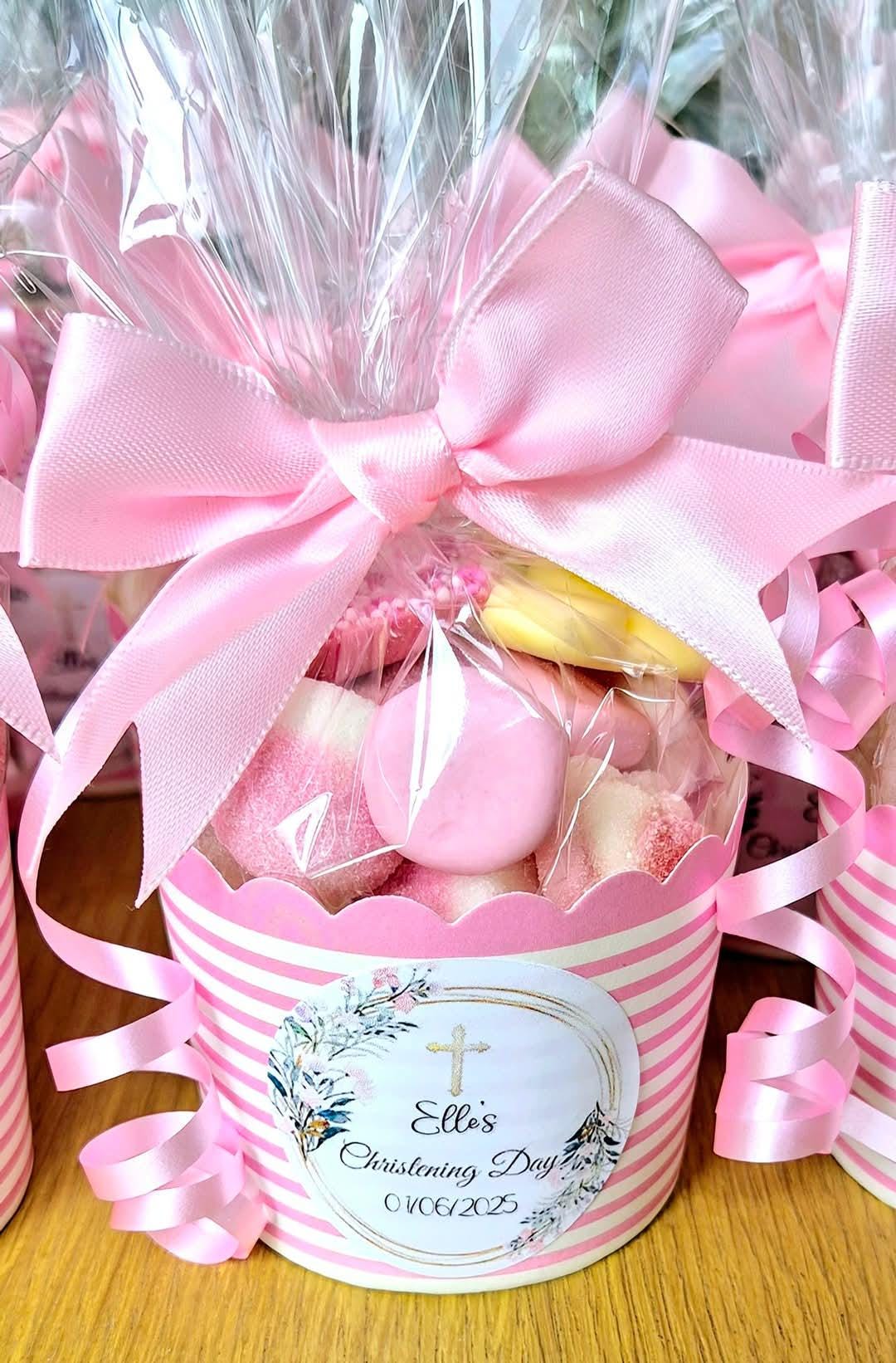 Christening sweet pots -Christening sweet favours