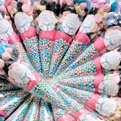 Mermaid Party Favors: Personalized Sweet Cones