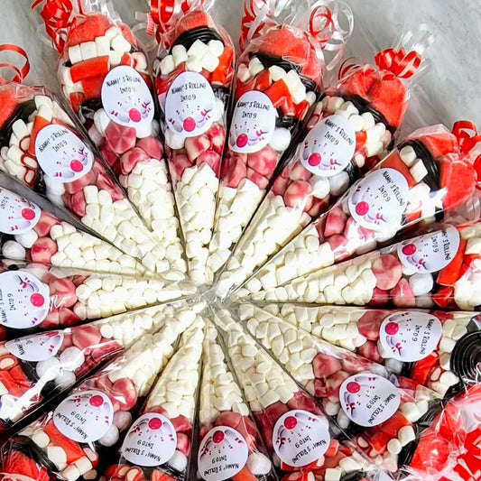 Bowling themed party cones- sweet cones- party favours - bowling theme- bowling inspired