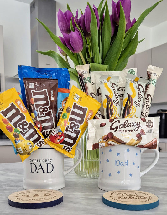 Fathers day chocolate cup and coaster bouquet- Fathers day gift