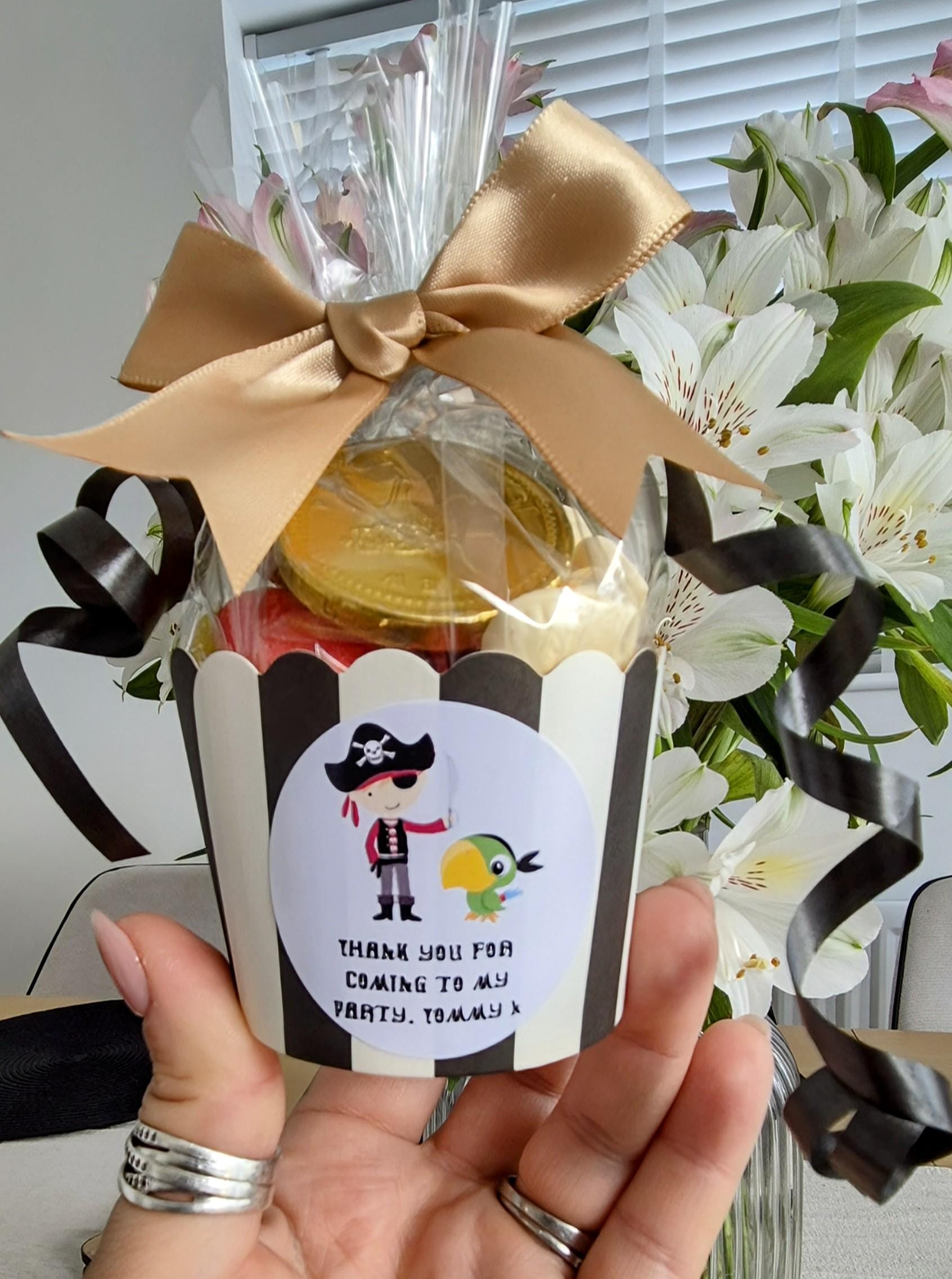 Pirate Party Favors: Personalized Sweet Cups