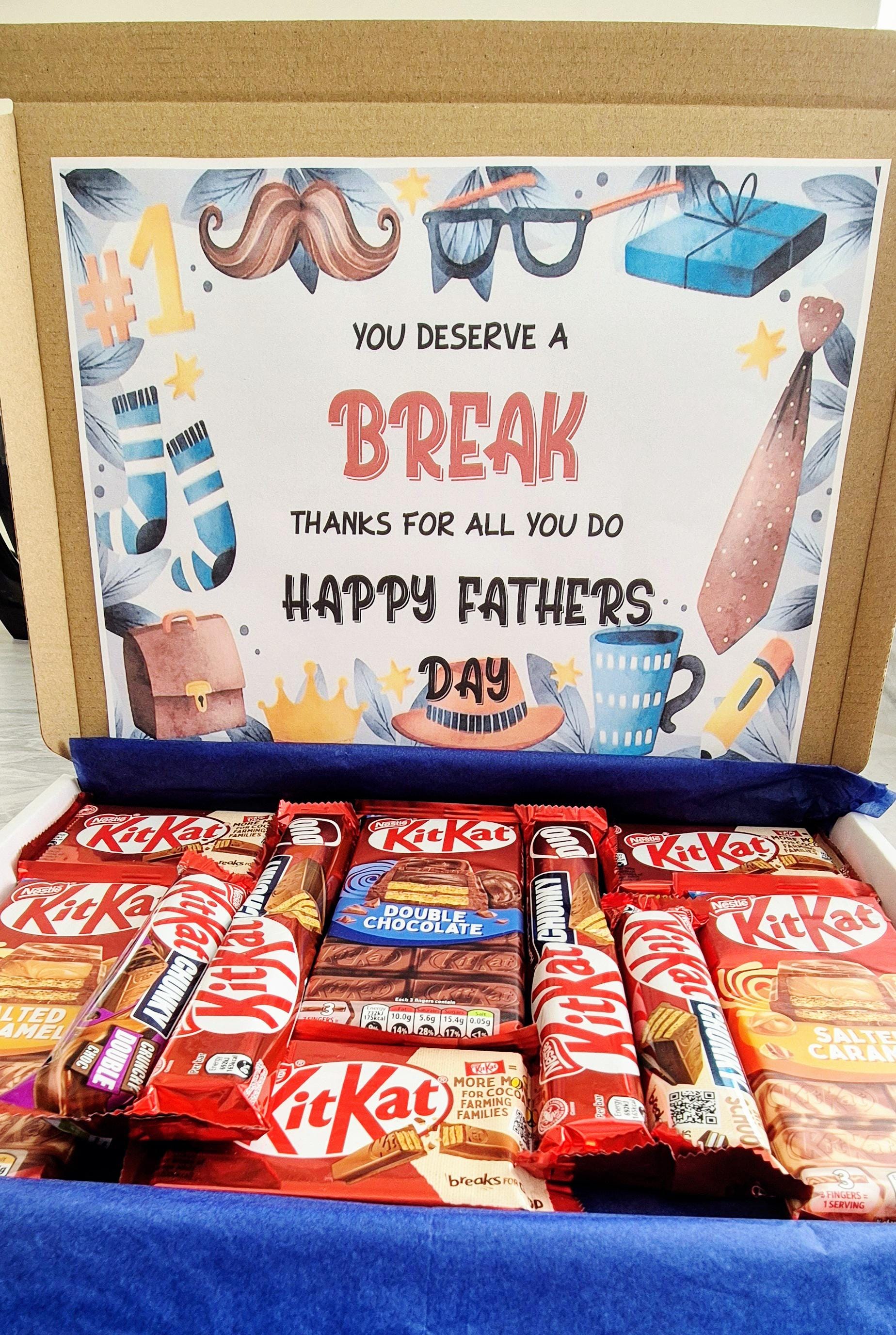 Happy fathers day letterbox gift- Letterbox gift - Chocolate letterbox gift