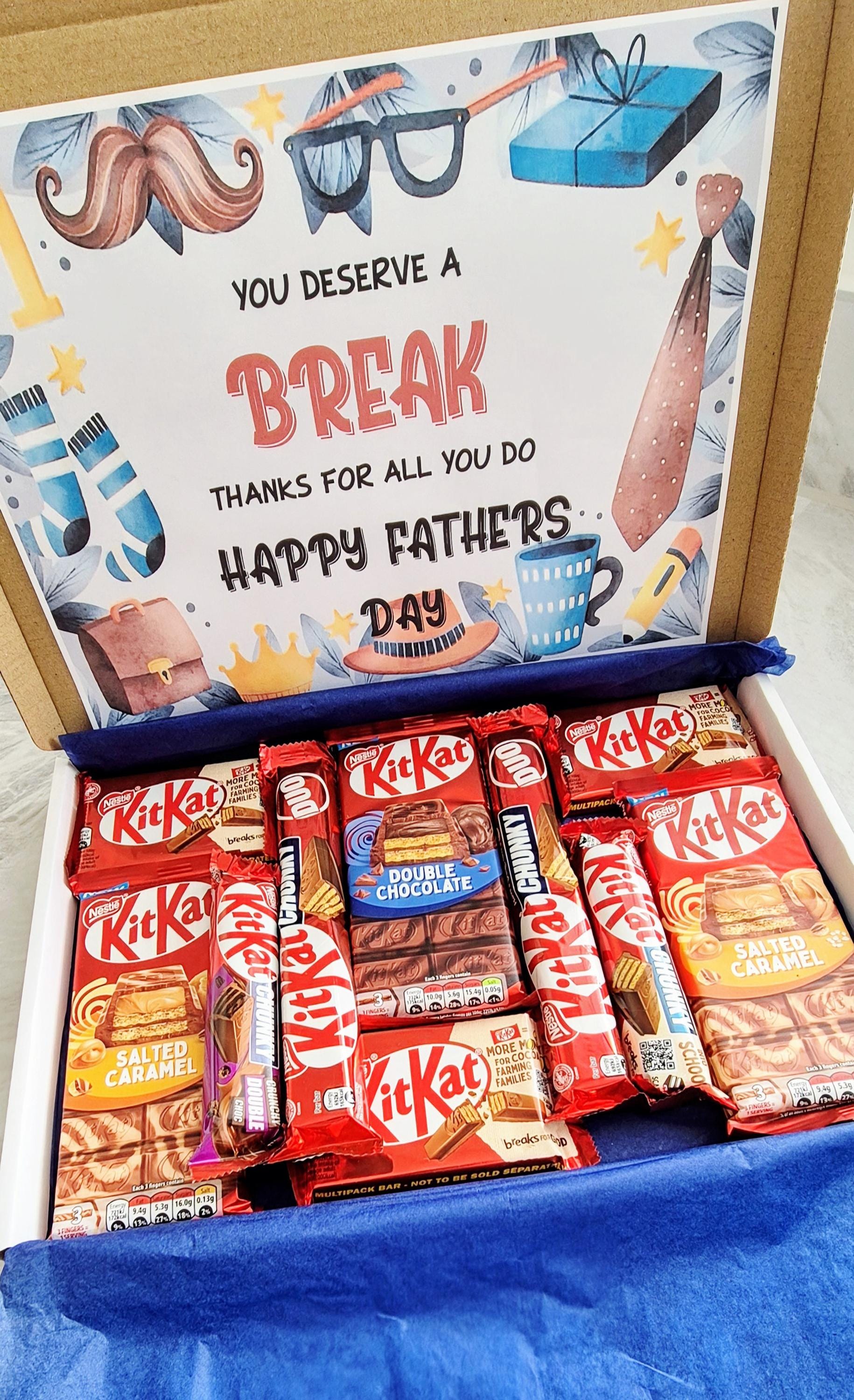Happy fathers day letterbox gift- Letterbox gift - Chocolate letterbox gift