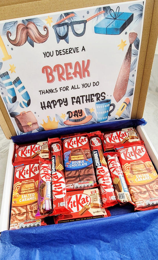 Happy fathers day letterbox gift- Letterbox gift - Chocolate letterbox gift