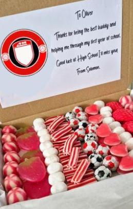 Personalized Football Sweets Letterbox Gift- Birthday