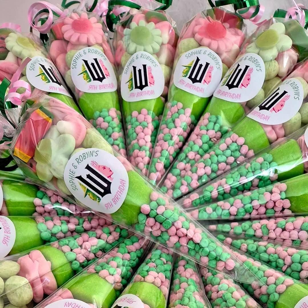Wicked inspired partycones - sweets - sweetcones -party favours