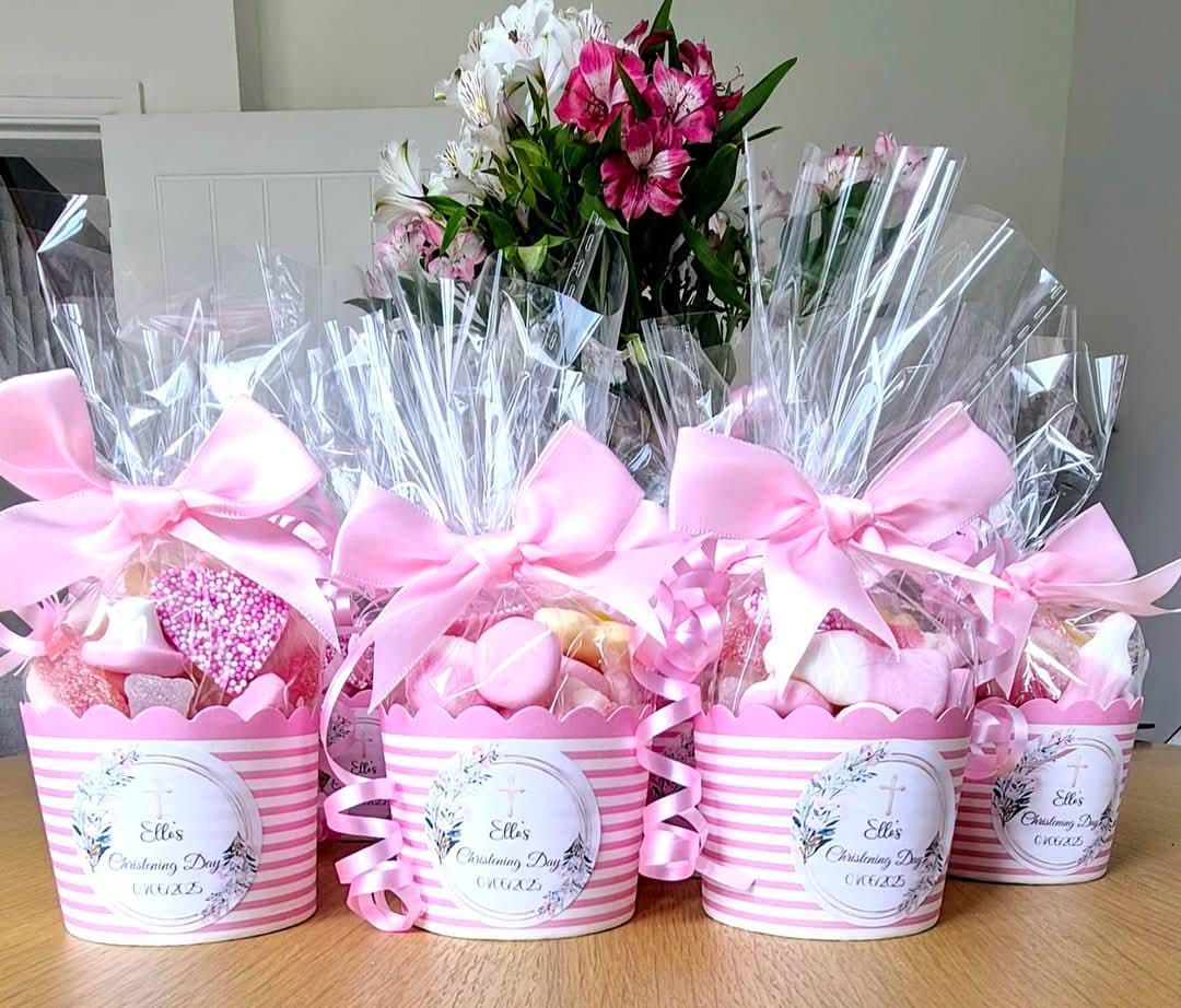 Christening sweet pots -Christening sweet favours