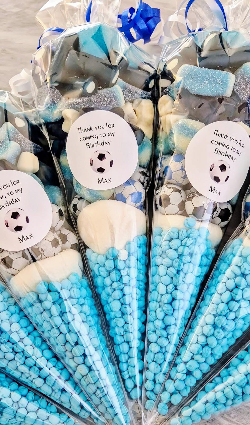 Football sweet cones- Party cones - football inspired sweet cones- football favours