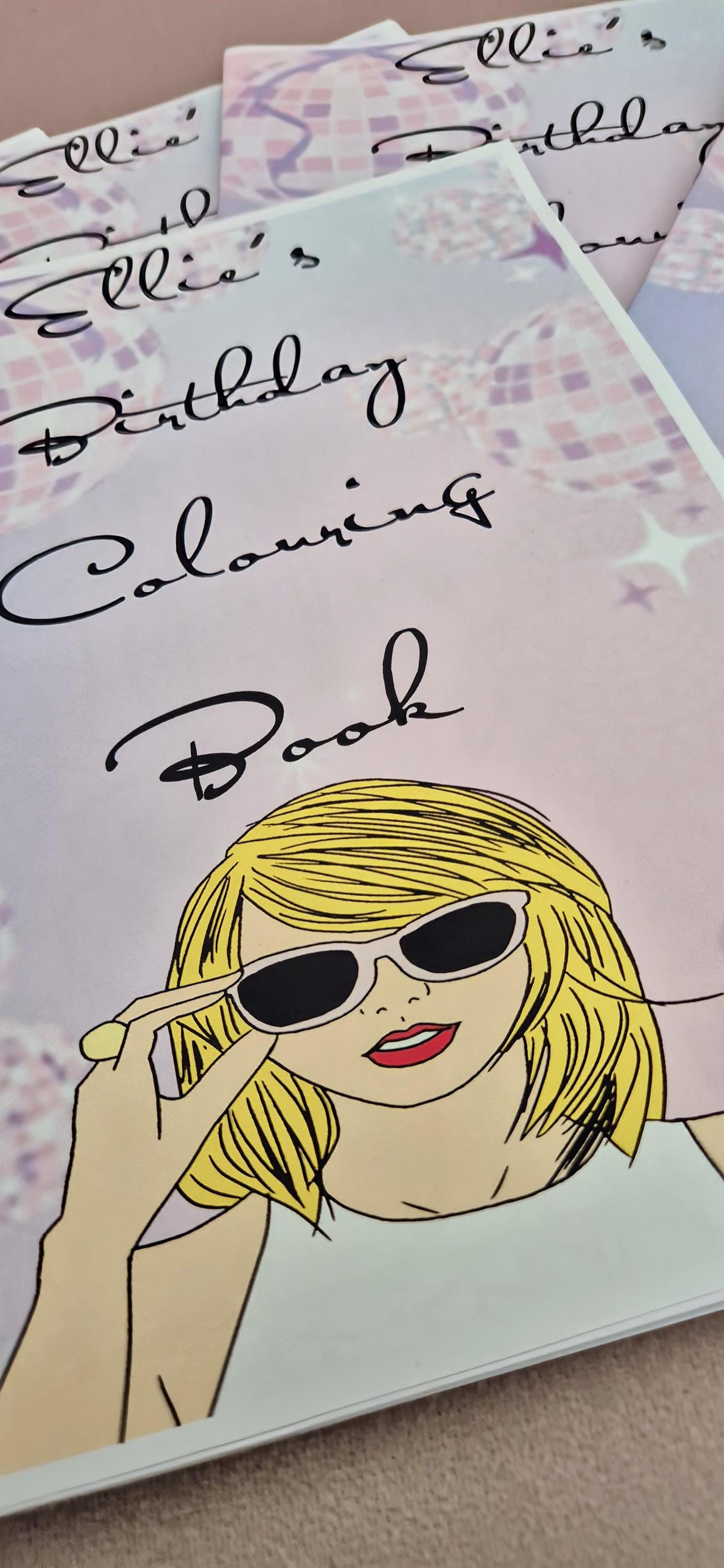Personalised Swiftie colouring book - Party Favour - Party bag filler - Swiftie party