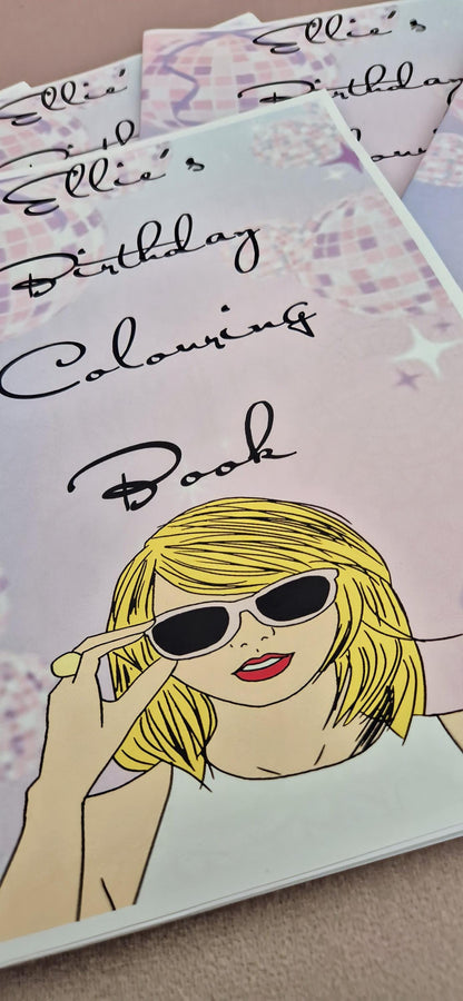 Personalised Swiftie colouring book - Party Favour - Swiftie party - Custom colouring