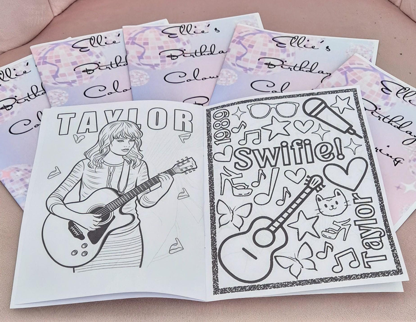 Personalised Swiftie colouring book - Party Favour - Party bag filler - Swiftie party