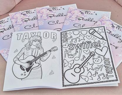 Personalised Swiftie colouring book - Party Favour - Party bag filler - Swiftie party
