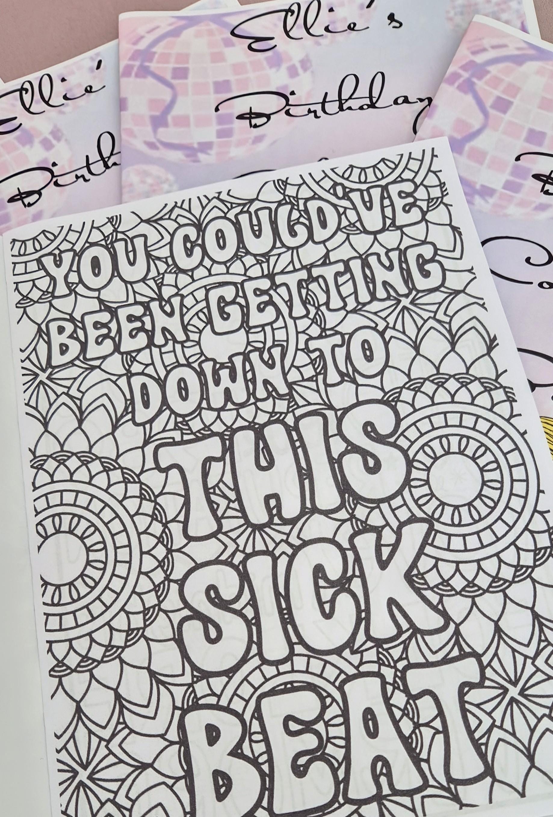 Personalised Swiftie colouring book - Party Favour - Party bag filler - Swiftie party