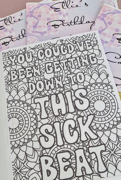 Personalised Swiftie colouring book - Party Favour - Party bag filler - Swiftie party