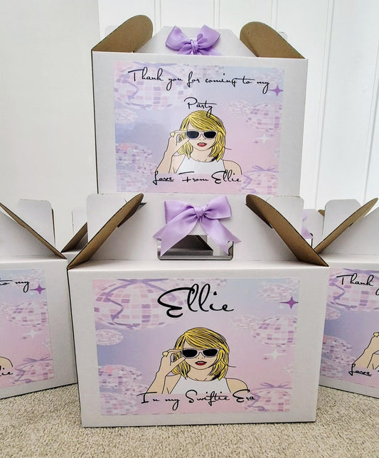 Personalised gable party boxes- Gable box - Party box - Swiftie Personalised gable box
