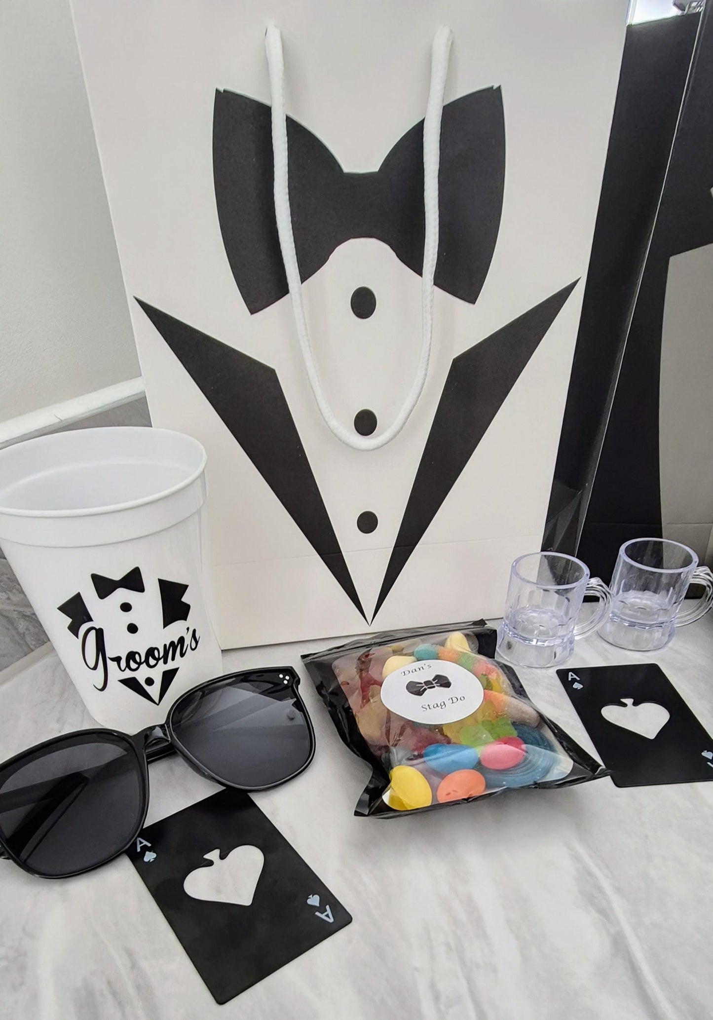 Groom Crew Prefilled Party Bags: Stag Do Goody Bags