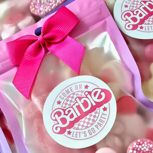 Barbie Party Favor: Pink Candy Treat Bags
