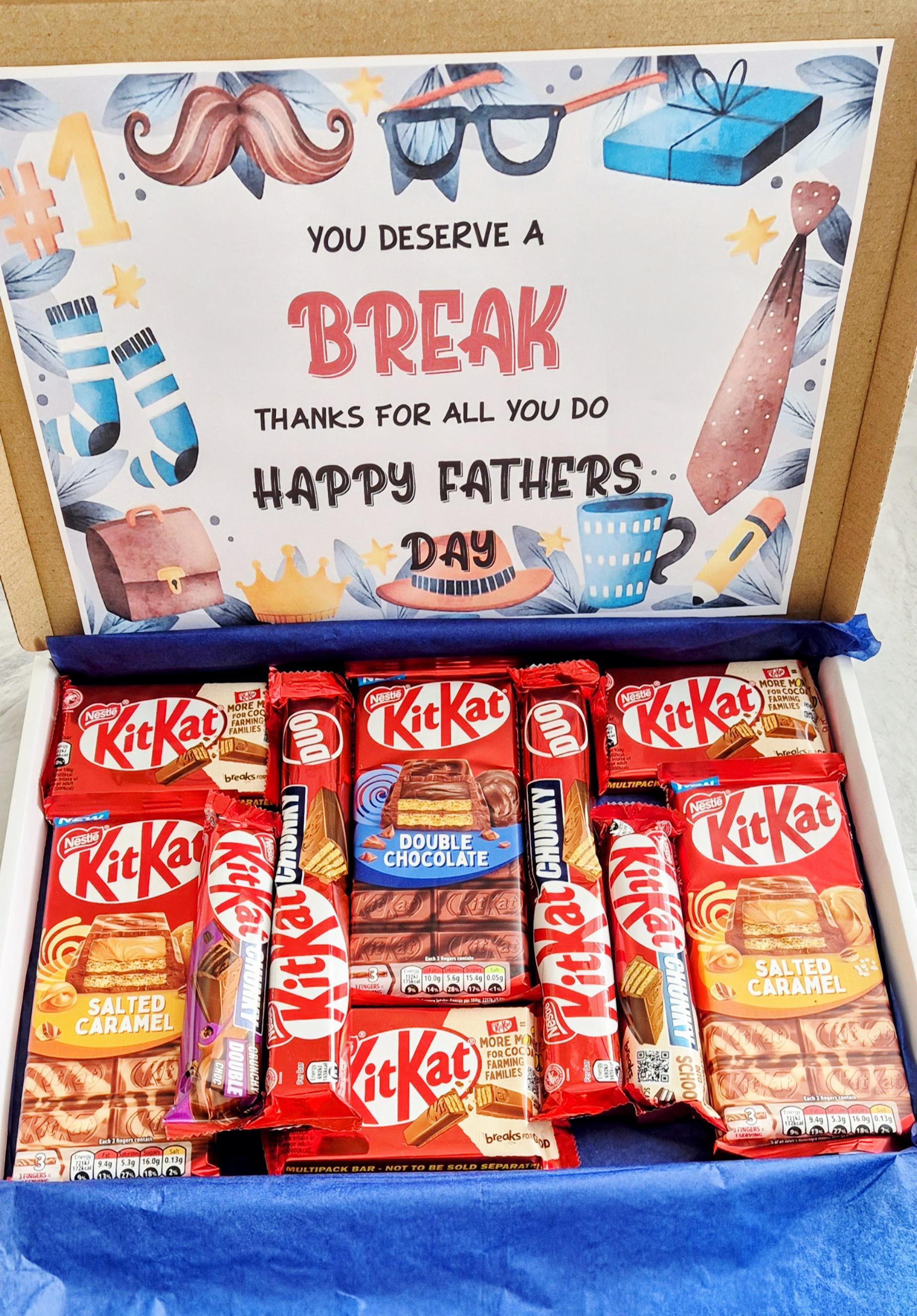 Happy fathers day letterbox gift- Letterbox gift - Chocolate letterbox gift
