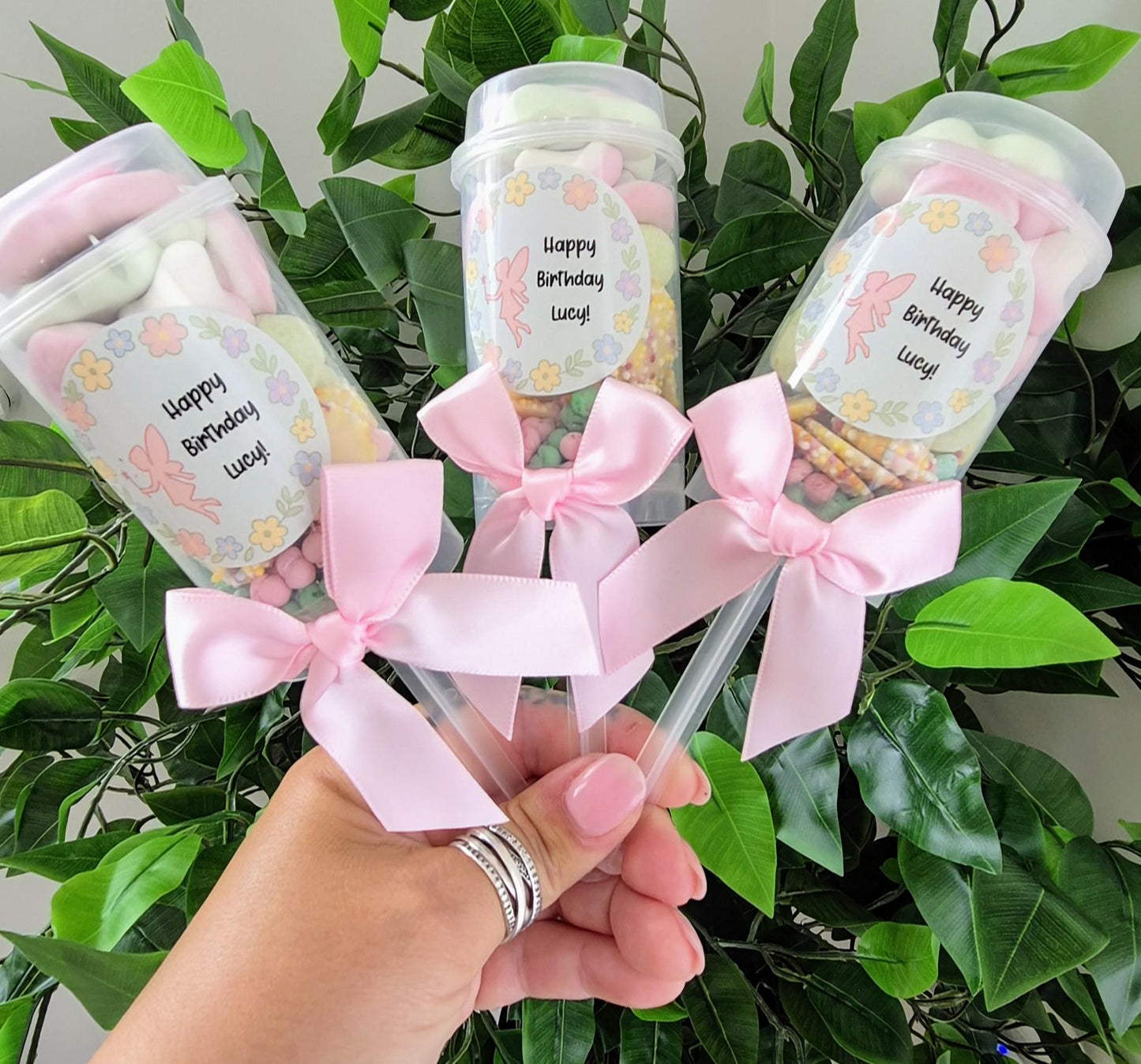 Sweet push pops- Sweets- Party Favours- Fairy inspired push pop