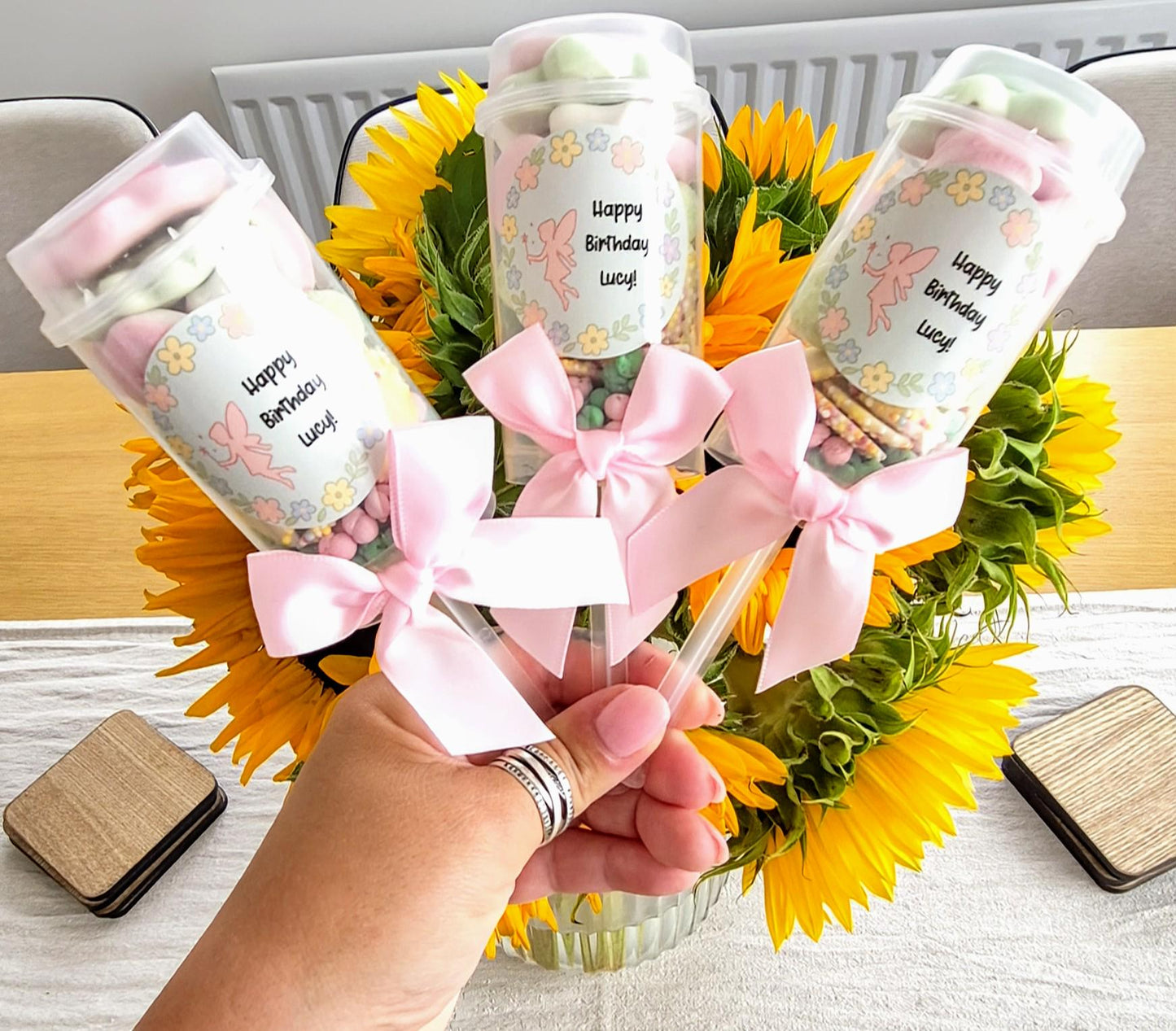 Sweet push pops- Sweets- Party Favours- Fairy inspired push pop