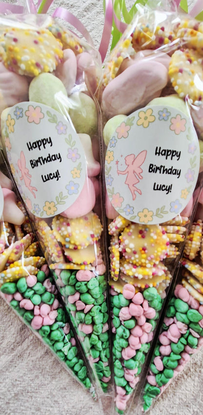 Fairy themed - inspired sweet cones- party favours