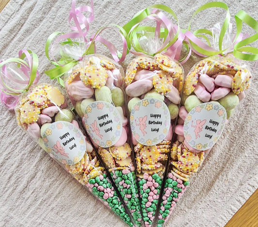 Fairy themed - inspired sweet cones- party favours