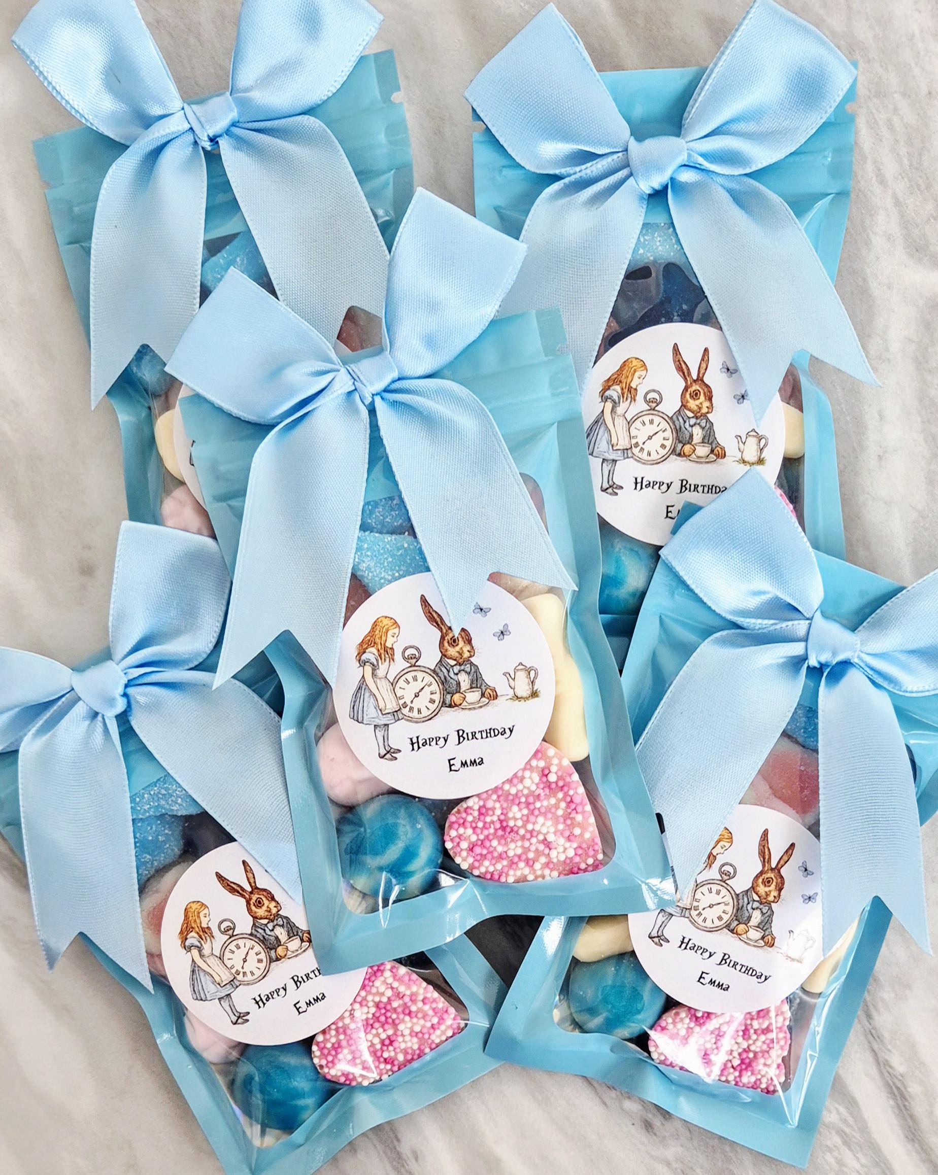 Alice in wonderland Inspired Sweet pouches- Party Favours - Birthday- Tea party - Mad hatter