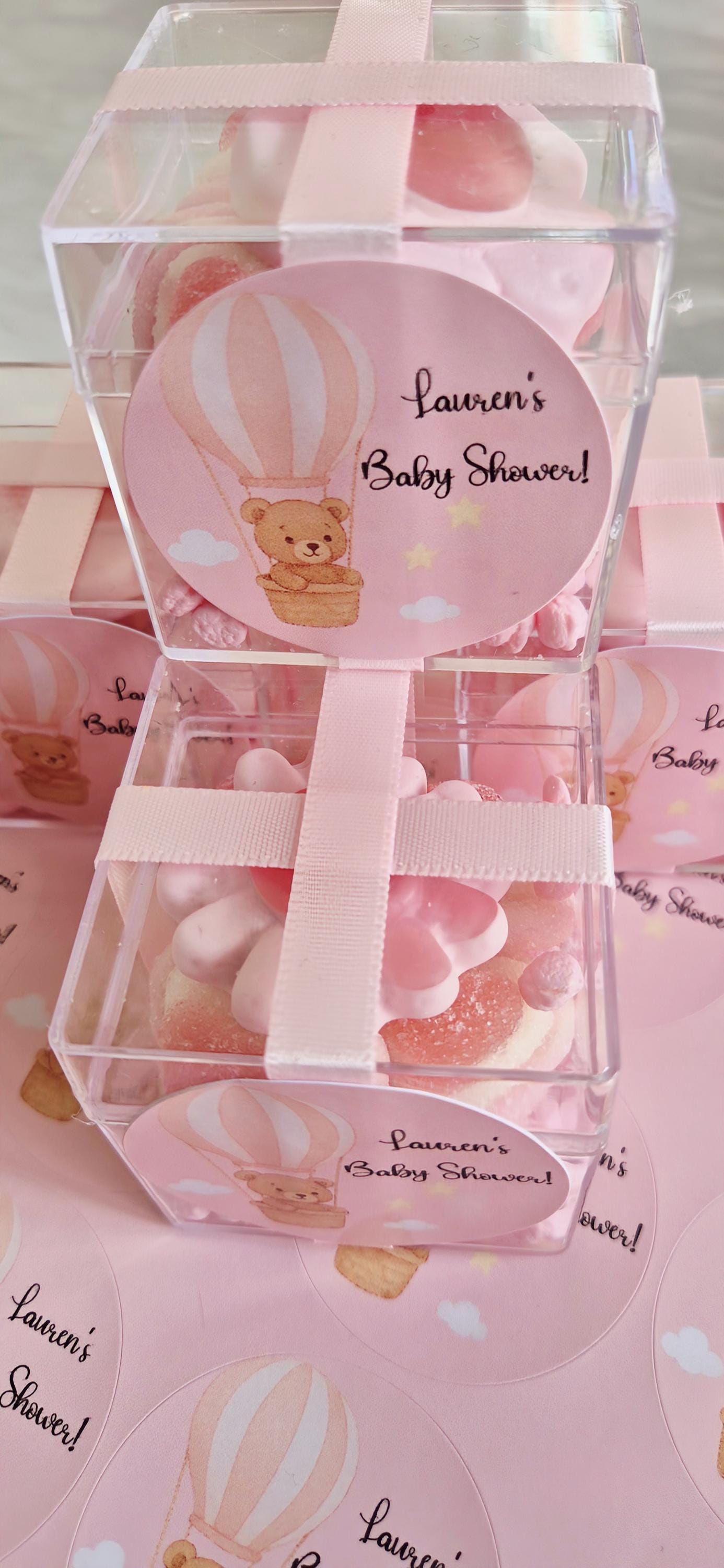 Pink baby shower sweet cubes - Sweet cubes- Baby girl - It's a girl