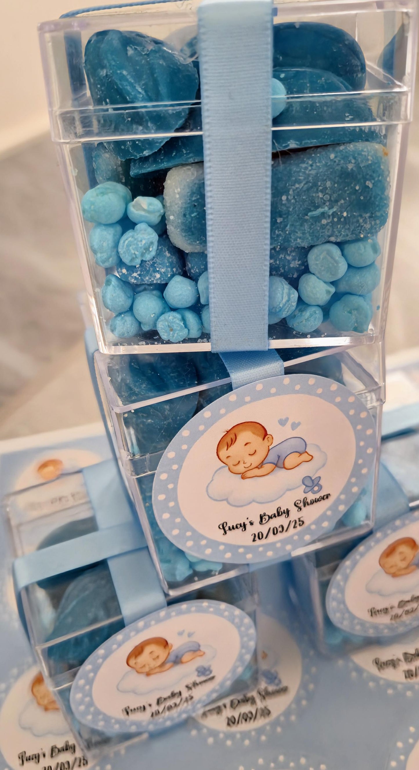 Blue baby shower sweet cubes - Sweet cubes- Baby boy - It's a boy